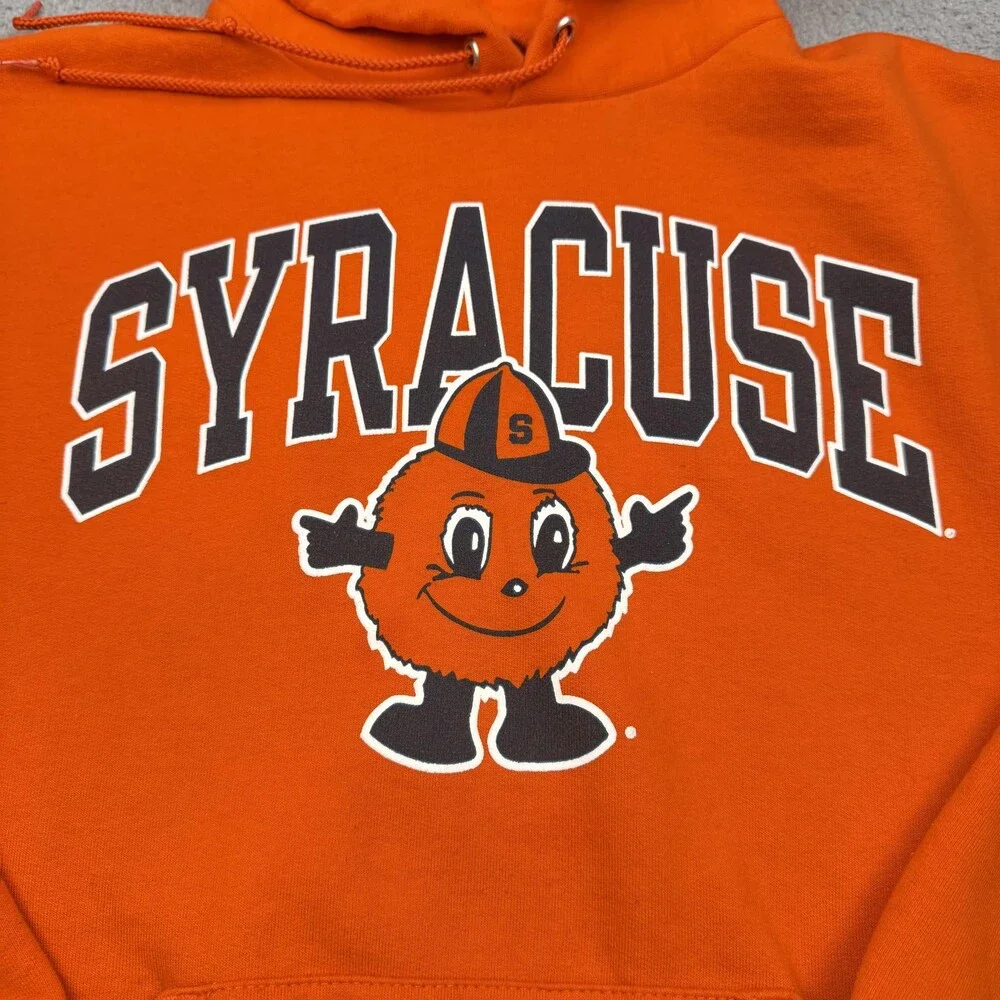 Syracuse Hoodie Mens Small Orange Champion Pullover Sweatshirt College Otto